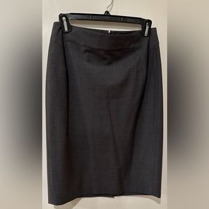 Ann Taylor Gray Pencil Skirt 0